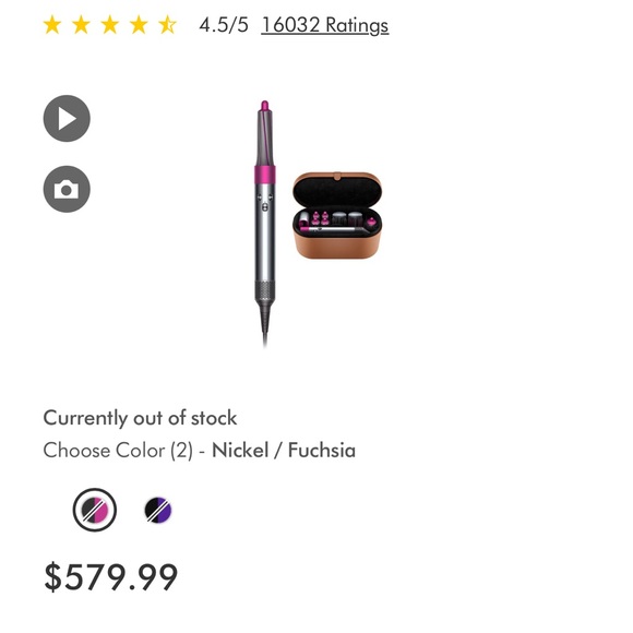 Dyson Airwrap complete Nickel and Fuchsia - Picture 3 of 6